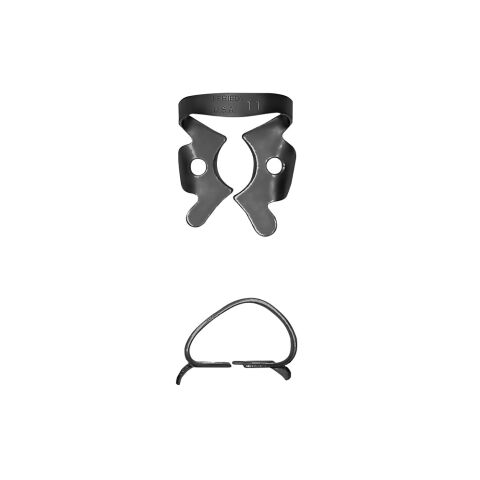 Rubber Dam spona 11 left molar, Black Line