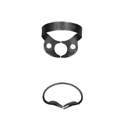 Rubber Dam spona W8A molar bez křidélek Black Line