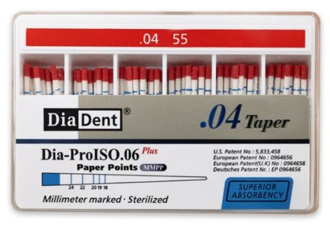 Papírové čepy DiaDent 4% 055