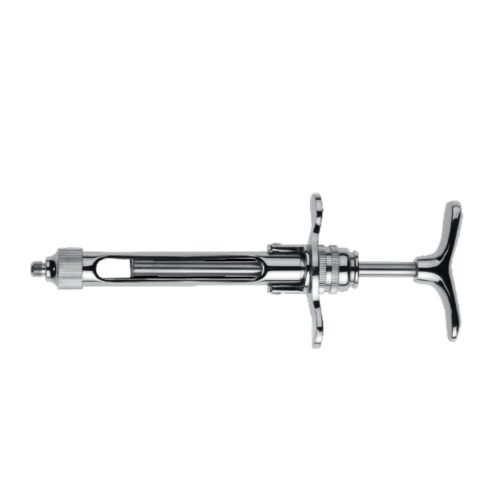 Stříkačka karpulová  2.2 ml chromovaná metr.závit