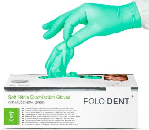 Rukavice Soft Nitrile Aloe Vera zelené
