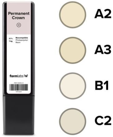 FormLabs Permanent Crown A2