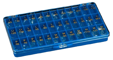 Korunky polyesterové set, 144ks