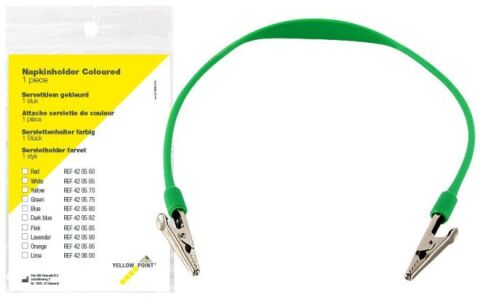 Držák ochranných roušek (bryndáků), zelený