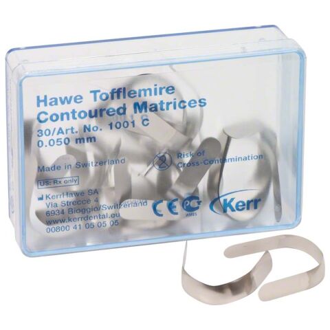 Matrice Hawe Tofflemire Contoured 0,05mm 30ks