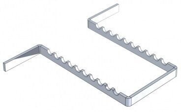 Držák aluminium na 10 nástrojů