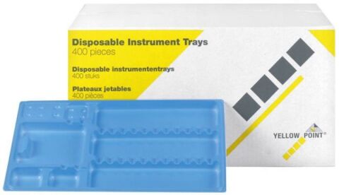 YELLOW POINT Tácky plastové 28 x 18cm světle modré