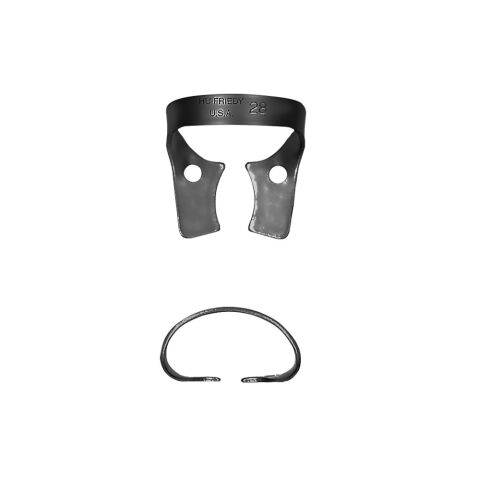 Rubber Dam spona 28 UK molar bez křidélek Black