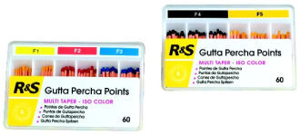 Multi Taper guttaperčové čepy, 60ks F1-F3