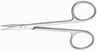 Nůžky Iris zahnuté Silver 11,5cm