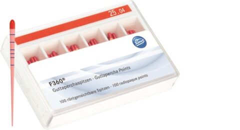 Guttaperčové čepy F360 28mm 035