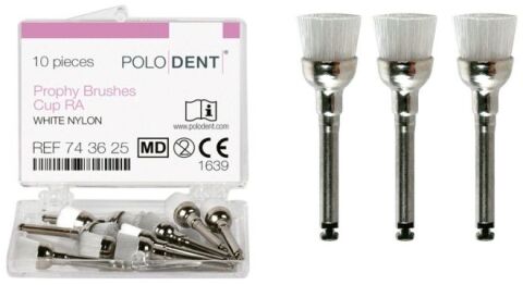POLODENT Profylakt. nylonové kartáčky střední bílé