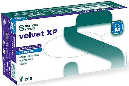 Rukavice Semper Velvet XP nitrilové XS