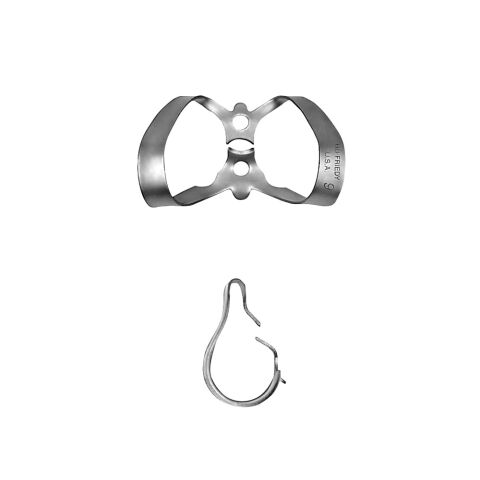 Rubber Dam spona 9 anterior s křidélky