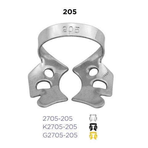 Kofferdamová spona 205 - horní molar