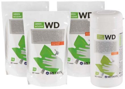Green&Clean WD - dezinfekční ubrousky, 120ks dóza