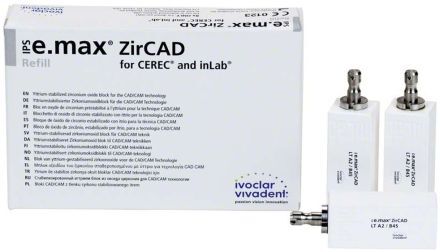 IPS e.max ZirCAD bloky B45 LT B1, 5ks