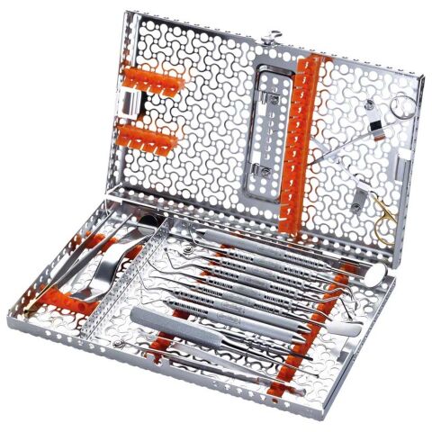 IMS Infinity DIN Container Cassette, Surgical, red