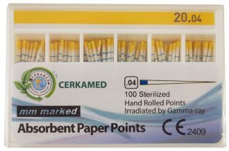 Papírové čepy Cerkamed .04 s měřítkem ISO 45