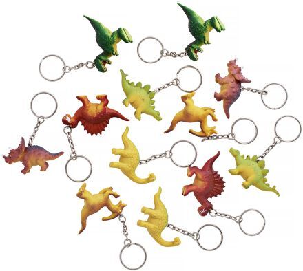Klíčenky s dinosaury, 24ks