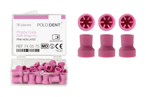 POLODENT bezlatexové Snap-On růžové, jemné