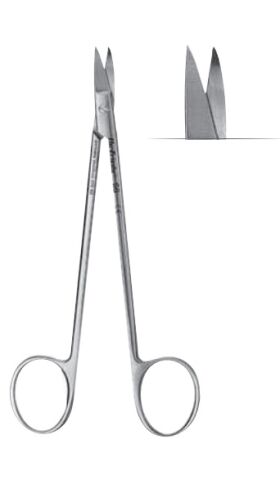 Nůžky Quinby č.8 zahnuté 12,5cm