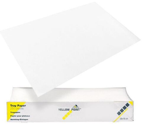 YELLOW POINT Filtrační papír na tácky 28x36, bílý