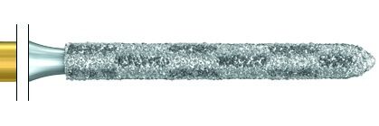 Strukturovaný diamant torpédo D19mm 014, S6879L