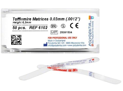 Matrice Tofflemire 6,3mm/0,03mm, 50ks