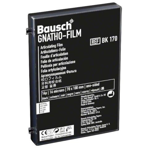 Gnatho-Film artikulační fólie 16µ 70x100mm černá