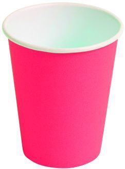 Kelímky papírové 180ml, fuchsie 100ks