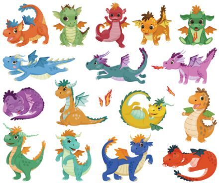 Happy Dragon Tattoos