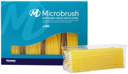 Microbrush Plus - aplikátory, jemné žluté
