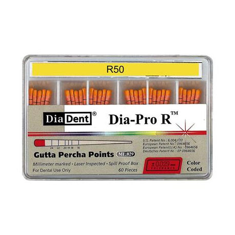 DIA-PRO R guttaperčové čepy R50 pro Reciproc