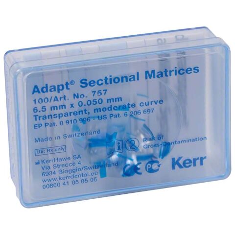 Hawe Adapt sekční matrice bez svorek 6,5mm modré