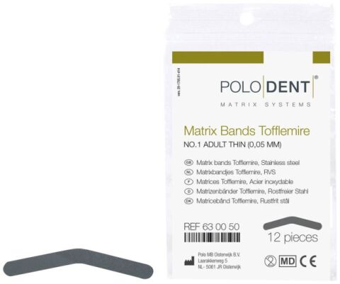 Matrix Bands Tofflemire No. 1 Adult Thin 0,05 mm