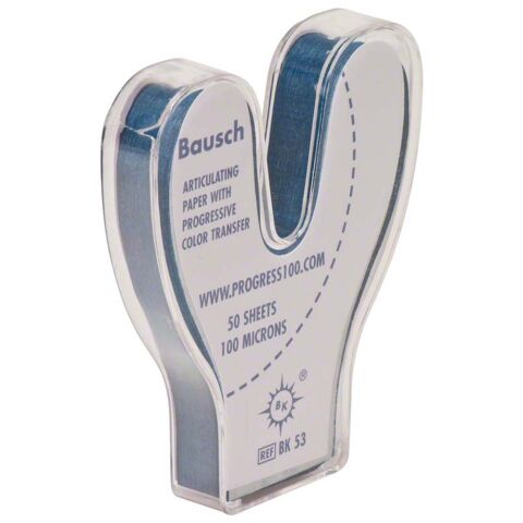 Progress artikulační papír U-100µ modrý 50ks