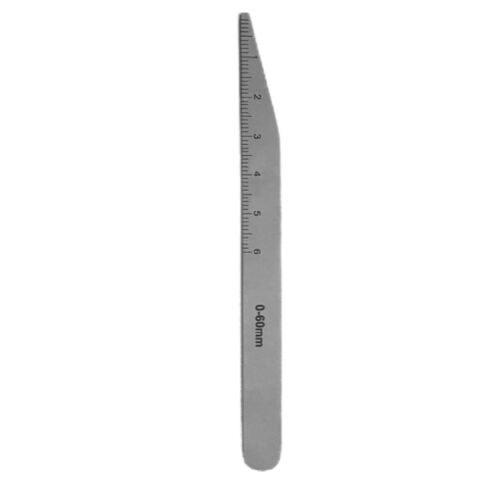 Measuring ruler, 0-60mm