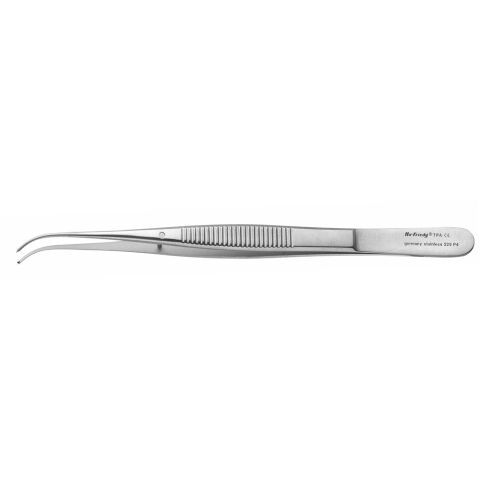 Tissue Pliers surgical fine angled 1x2 14,5cm
