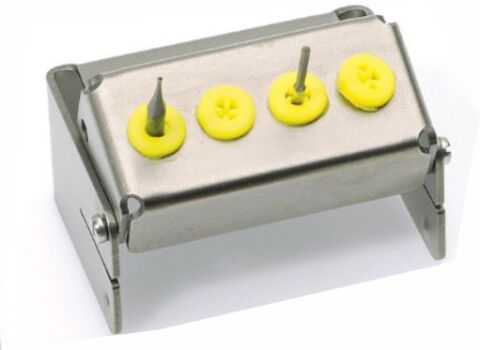 Stojánek na 4 vrtáčky, žlutý