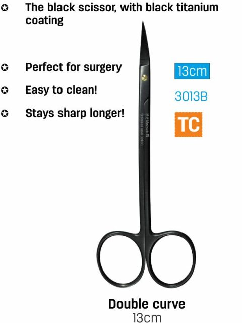 Nůžky La-Grange šití TC 13cm černé