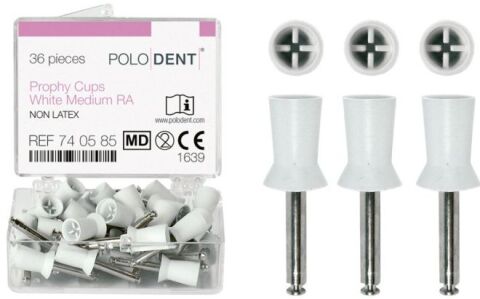 POLODENT Prophy kalíšky střední  bílé