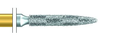 Strukturovaný diamant plamen D19mm 014, S6862