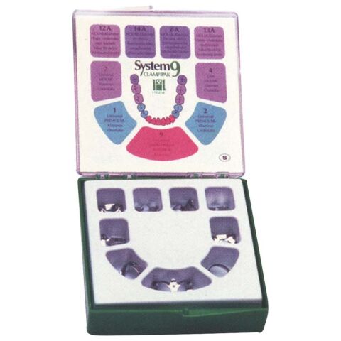 Dental Dam Clamp Pack set spon 9ks