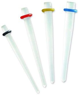 DT Light - skleněné čepy, 10ks č.2 žluté