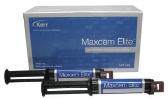 Maxcem Elite Refill - fixační cement, 2x5g žlutá