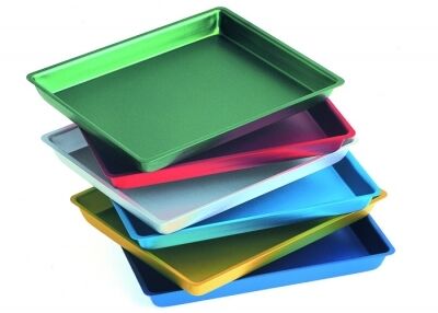 Tácek aluminium 20x15x2cm, zelený