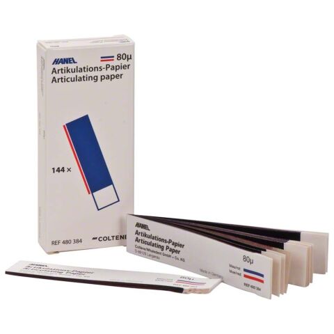 Hanel artikulační papír I-80µ modročervený 144ks
