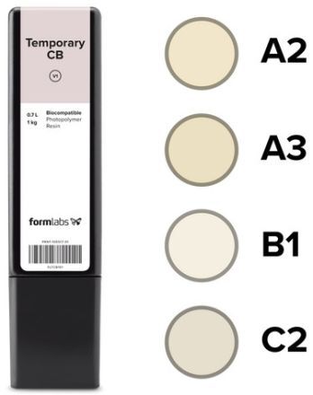 FormLabs Temporary CB - pryskyřice, 1kg C2