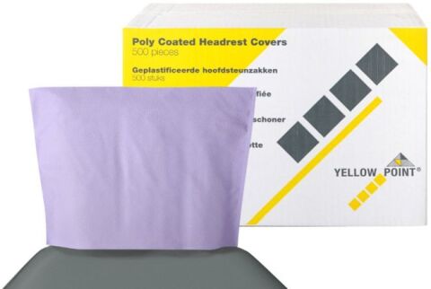 Návleky na opěrku hlavy 25 x 33 cm, levandulové